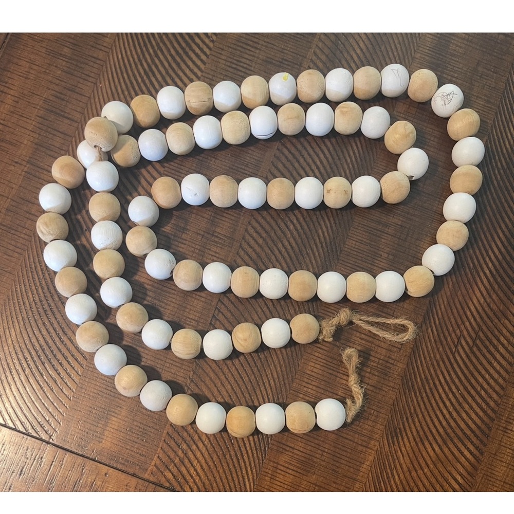 Decorative Garland Wood Beads